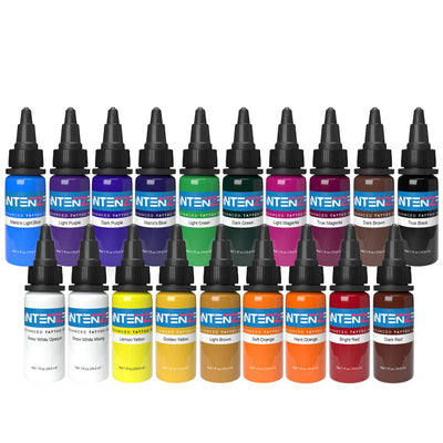 Set de 19 colores básicos de tinta de tatuaje Intenze