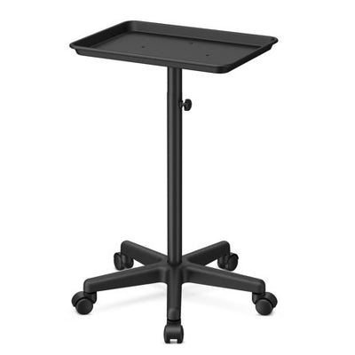 Estación de trabajo móvil con bandeja para instrumentos rodantes para tatuajes