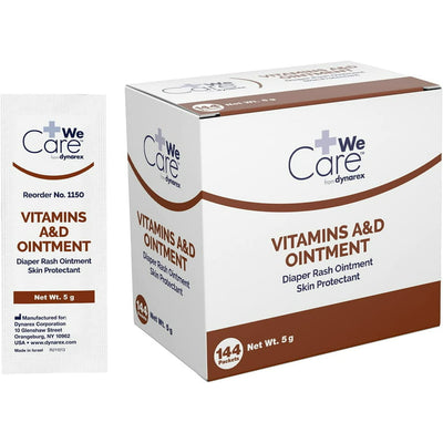 Dynarex Vitamins A&D Ointment - 5 Grams Foil Pack (144pcs)