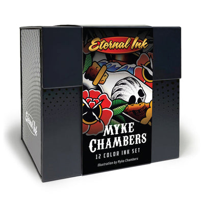 Eternal Tattoo Ink - Serie Signature de Myke Chambers, juego de 12, botellas de 1 oz