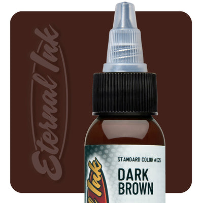 Tinta para tatuaje Eternal - Marrón oscuro 1 oz