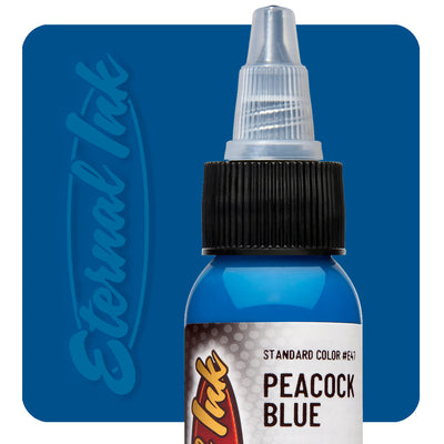 Tinta para tatuaje eterna - Azul pavo real 1 oz