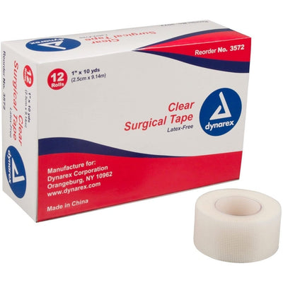 Dynarex Tattoo Tape Surgical Clear 1 " x 10 Yds - Miamitattoosupplies.comMEDICAL