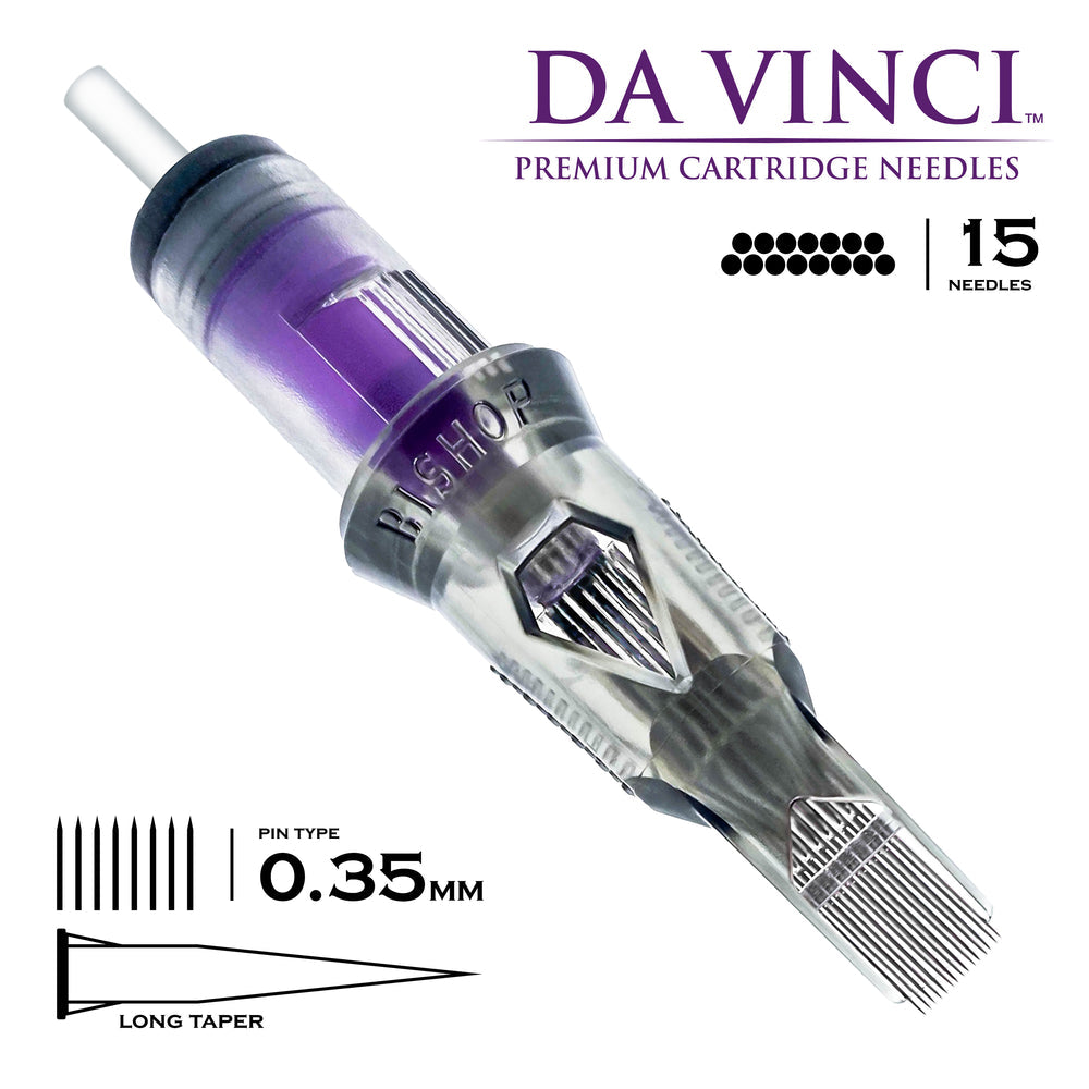 Bishop Da Vinci V2 Tattoo Cartridge Needles 20pcs - Magnums