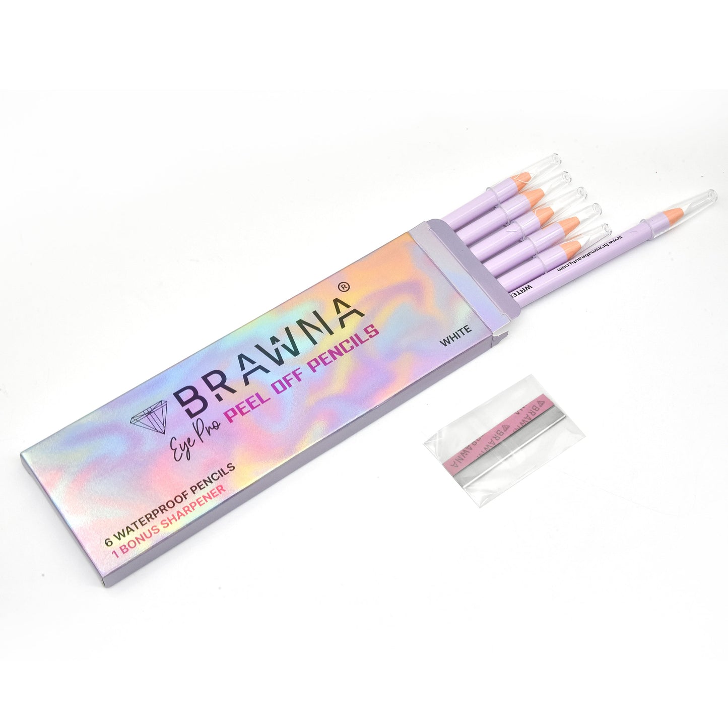 Brawna - Brow Pro Peel Off Pencils For Lips & Eyebrow Mapping - 1 pen