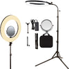 18-inch LED Ring Light with 480 SMD LEDs and dual side mirror