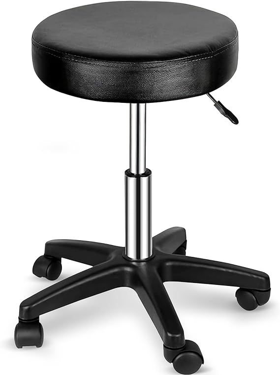 Adjustable Hydraulic Rolling Stool For Tattoo, PMU And Piercing