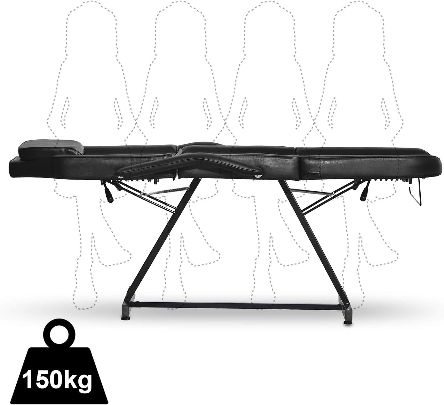 Adjustable Tattoo & Massage Table/Bed | Welded Steel Base | Multi-Functional Unit