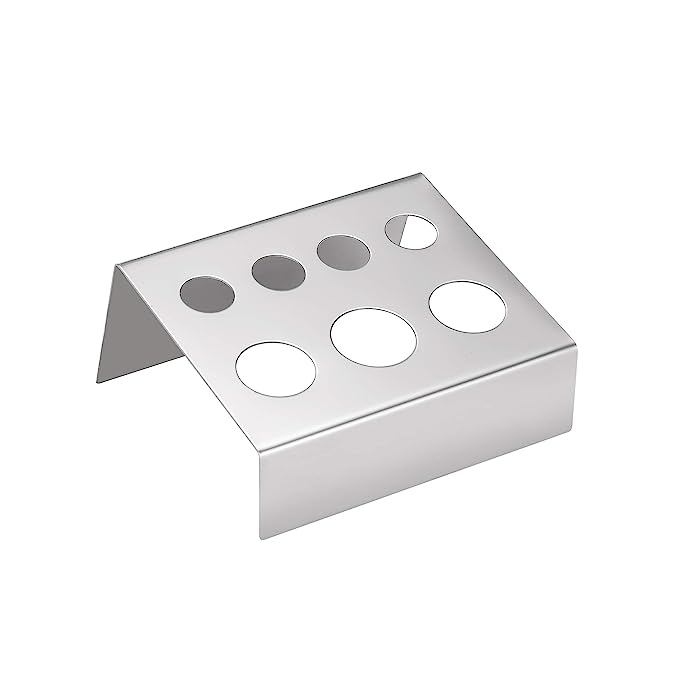 Soporte para tapones de tinta para tatuajes 7 en acero inoxidable