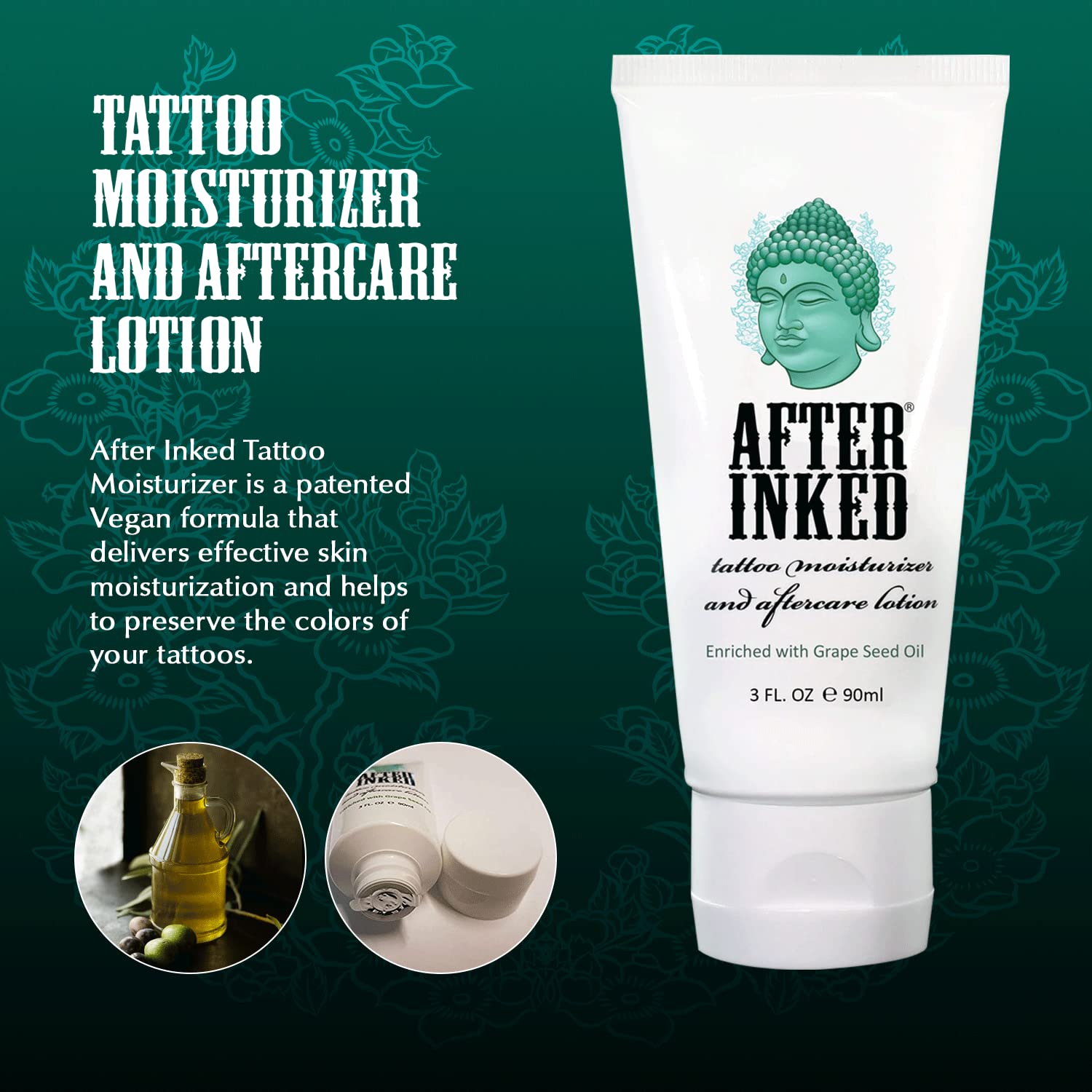 After Inked - Moisturizer Lotion 3oz Tube | Miami Tattoo Supplies