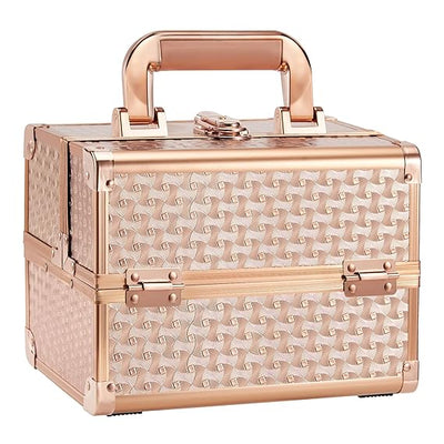 Makeup Case Organizer With Lock and compartments