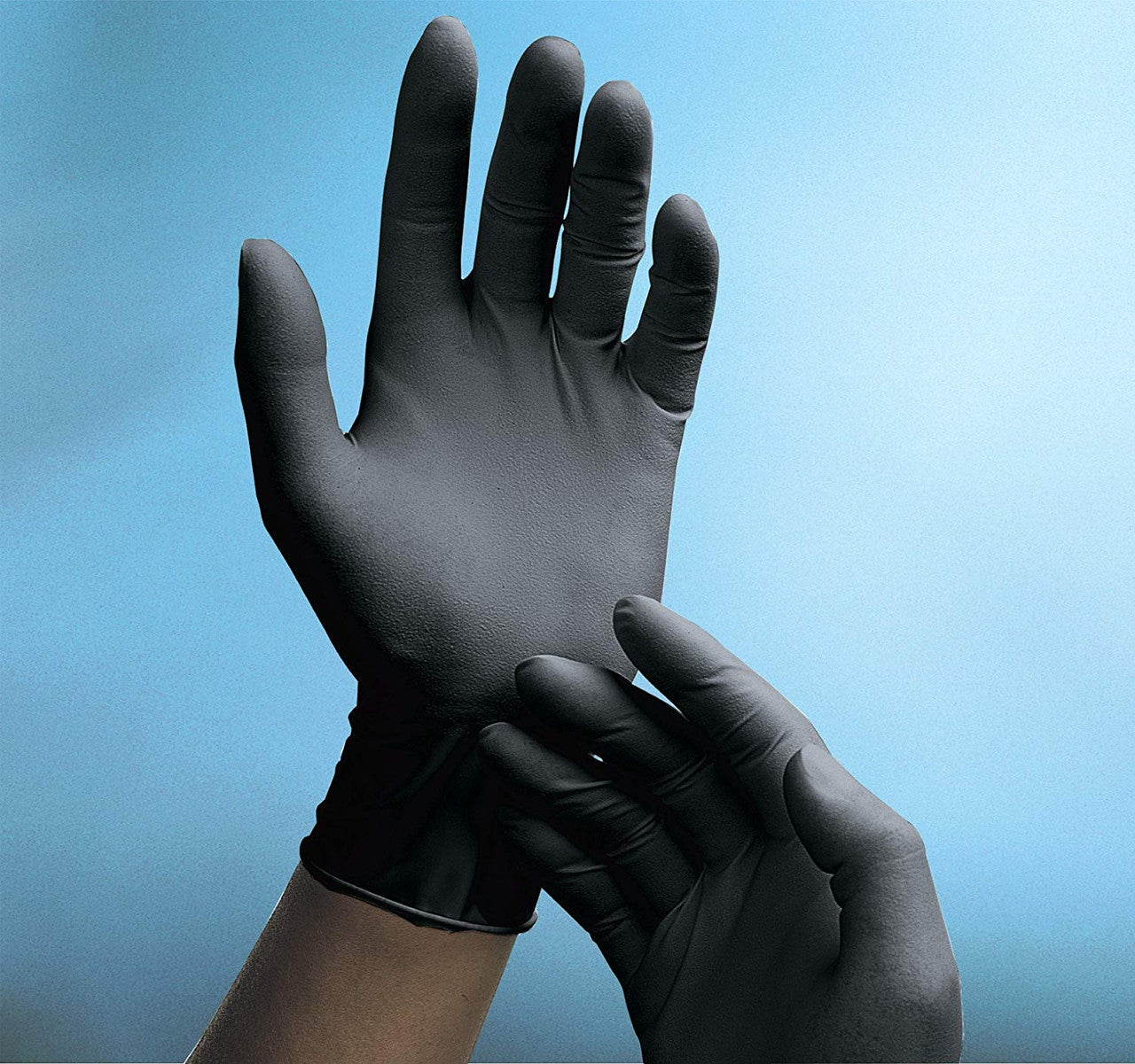 Adenna Phantom Black Latex Tattoo Gloves Powder Free - Case of 10 Boxes