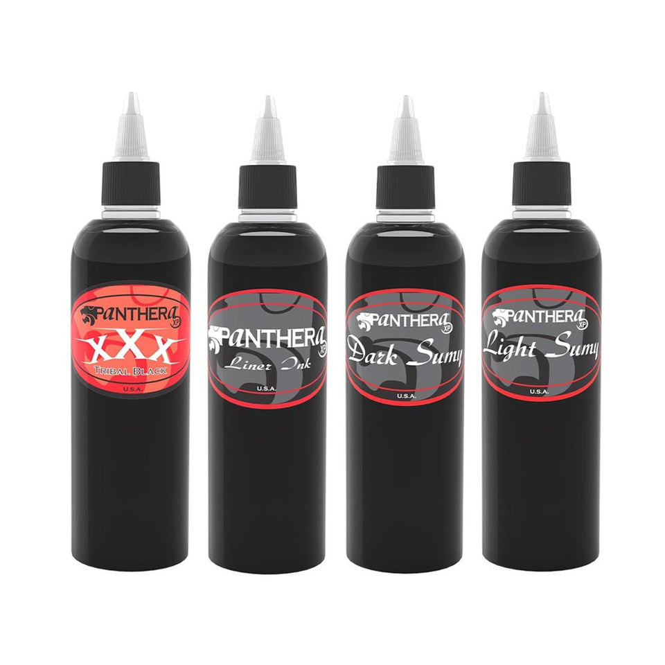 Panthera Tattoo Ink - 4 Bottle Kit