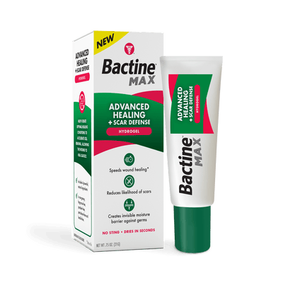 Bactine MAX Advanced Healing + Hidrogel de defensa de cicatrices