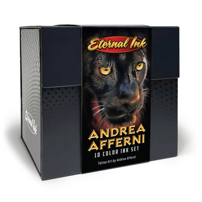 Tinta para tatuaje eterna -Andrea Afferni Signature Series Portrait Set de 10 - Botellas de 1 oz