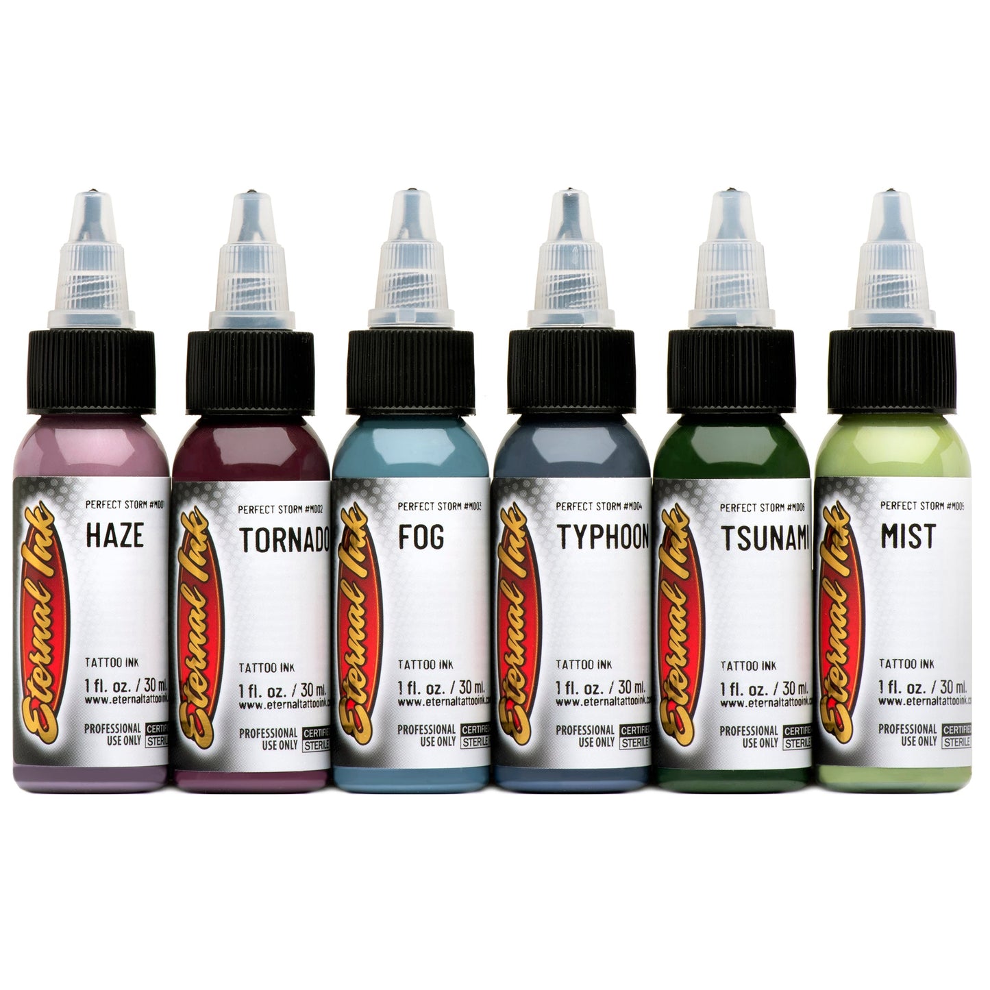 Eternal Ink - Mike DeVries Signature Series - Perfect Storm Juego de 6 - Botellas de 1 oz