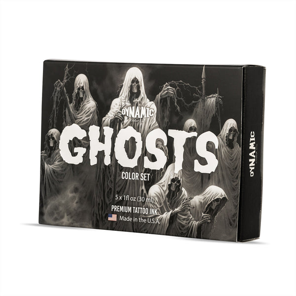 Dynamic Tattoo Ink GHOSTS Set 1 oz Bottles - 5 Colors