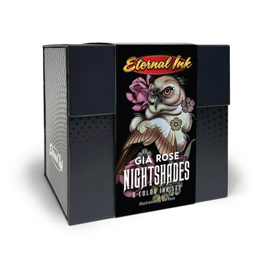 Eternal Tattoo Ink - Gia Rose Nightshades Set of 8 - 1oz Bottles