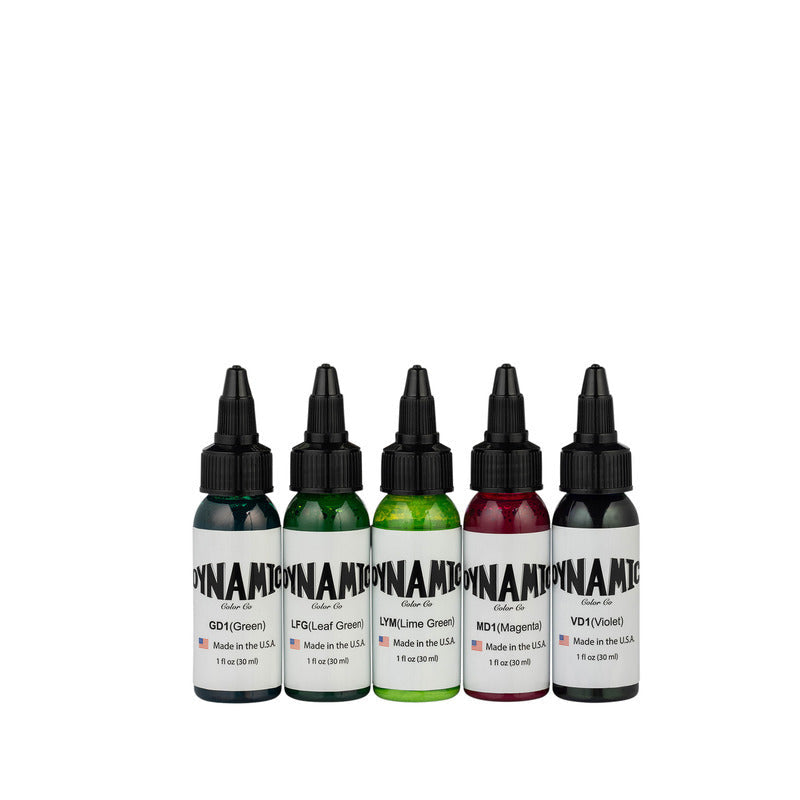 Dynamic Tattoo Ink Goblins Set 1oz Bottles - 5 Colors