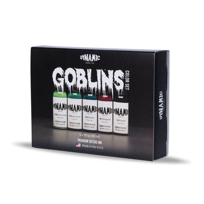 Dynamic Tattoo Ink Goblins Set 1oz Bottles - 5 Colors