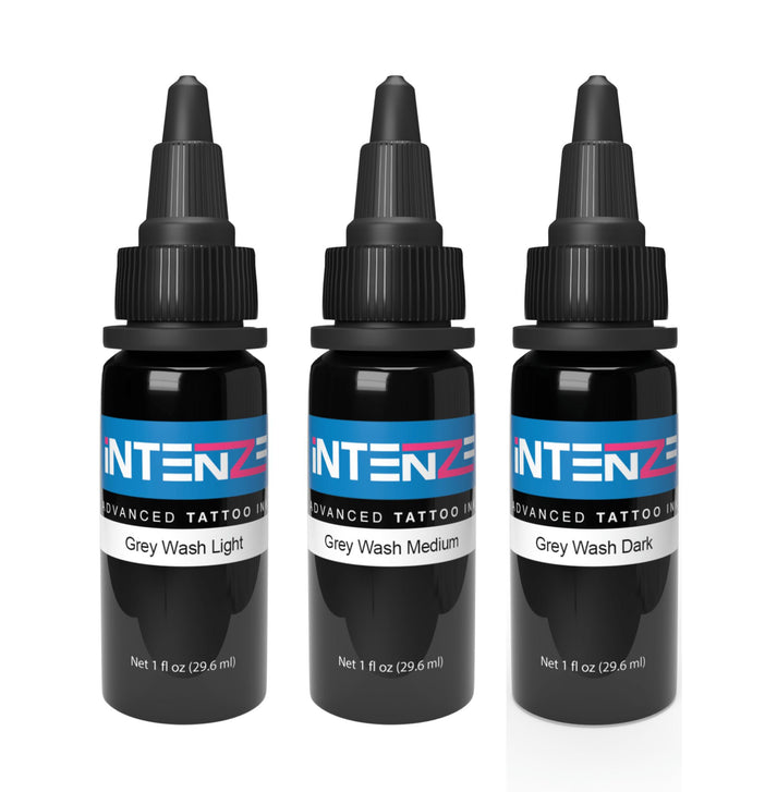 Intenze Tattoo Ink - Grey Wash Set