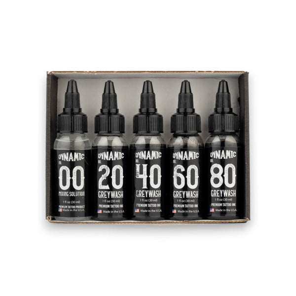 Dynamic Greywash Tattoo Ink Set 4 Bottles