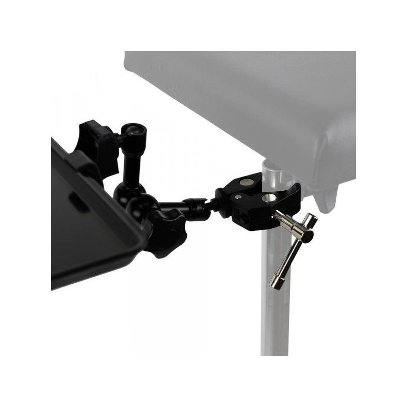 Holder With Steel Shelf Mounted To The Arm Rest - BLACK