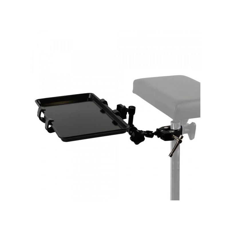 Holder With Steel Shelf Mounted To The Arm Rest - BLACK