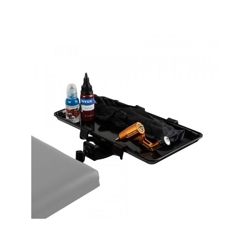 Holder With Steel Shelf Mounted To The Arm Rest - BLACK