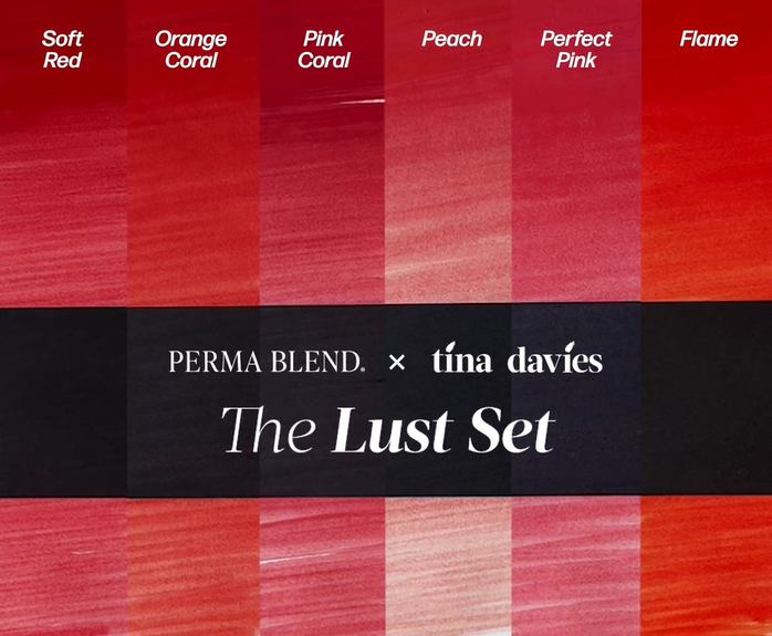 Perma Blend Pigments - Tina Davies Lust Lip Collection Set 6 botellas 0.5oz