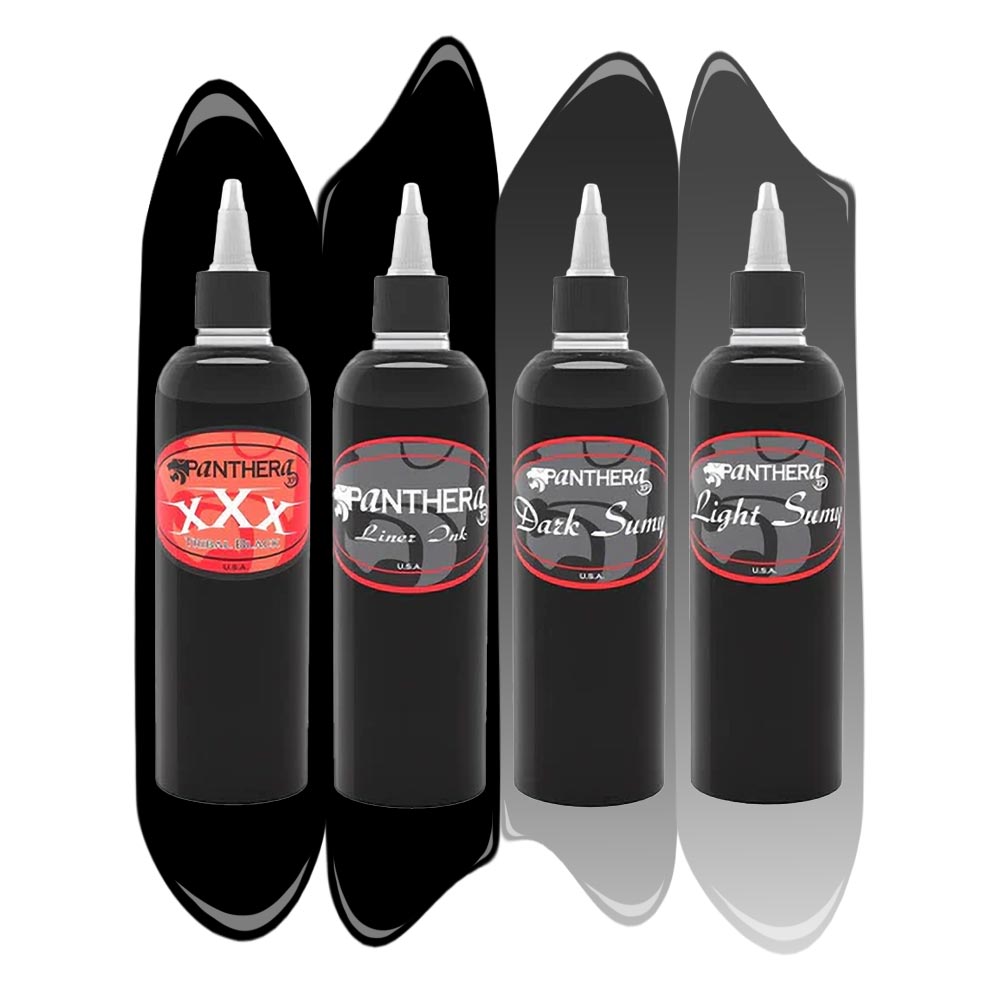 Panthera Tattoo Ink - 4 Bottle Kit