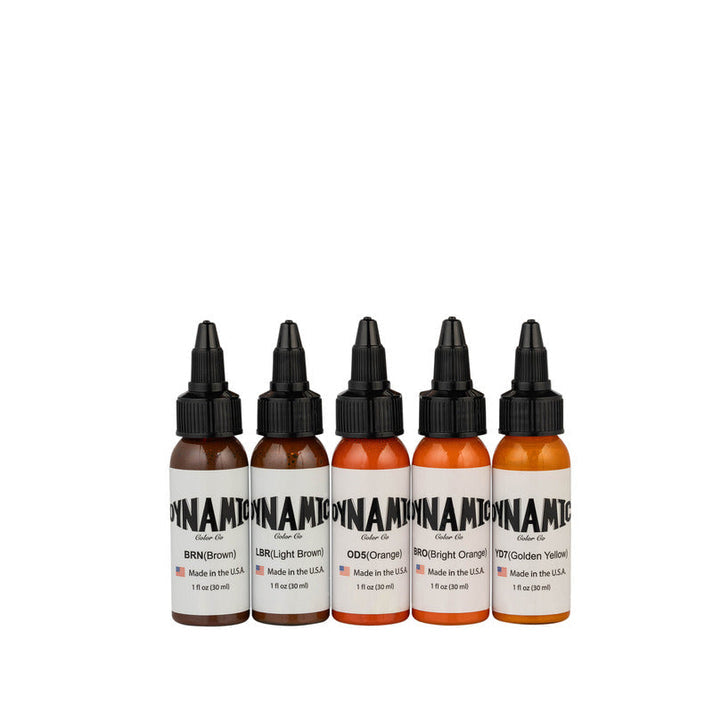 Dynamic Tattoo Ink Patina Set 1oz Bottles - 5 Colors