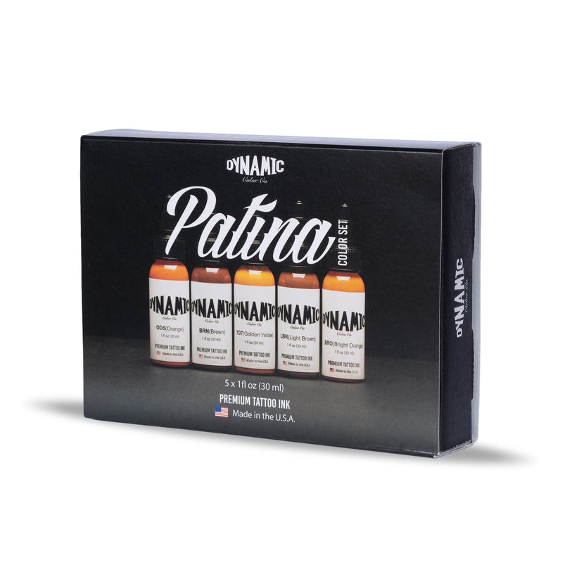 Dynamic Tattoo Ink Patina Set 1oz Bottles - 5 Colors