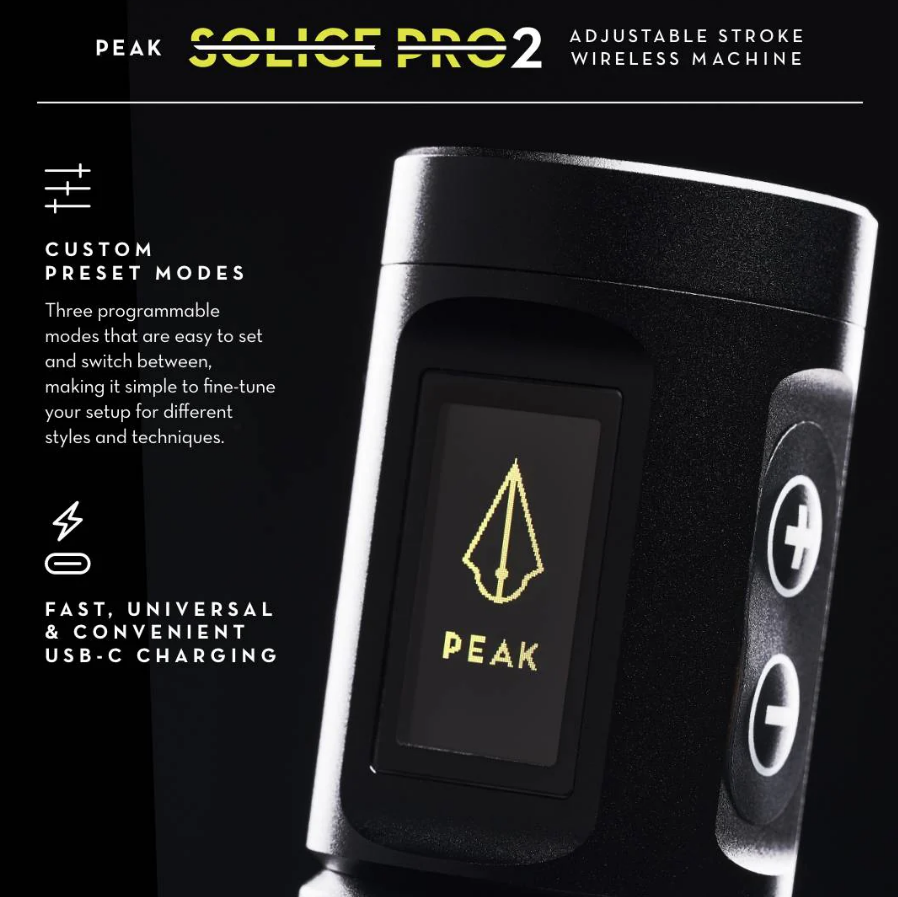 Tattoo Kit | Peak Solice Pro II Adjustable Wireless Power Pen Set