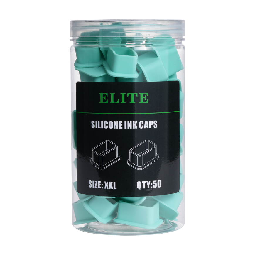 ELITE Silicone Ink Caps XXL - Rectangle Shape