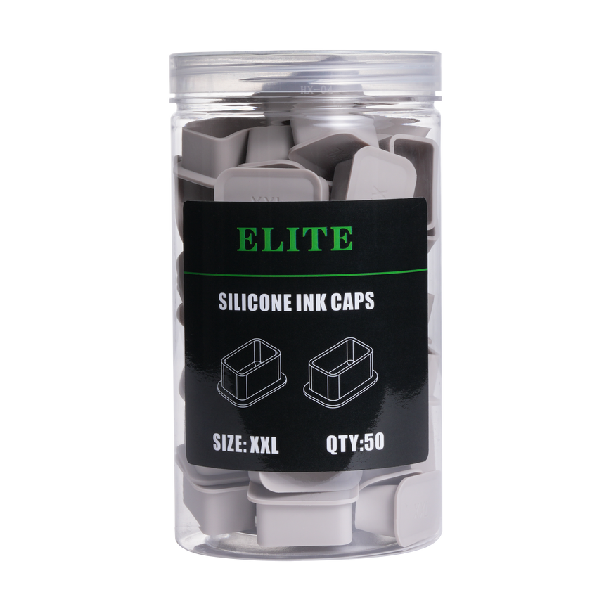 ELITE Silicone Ink Caps XXL - Rectangle Shape