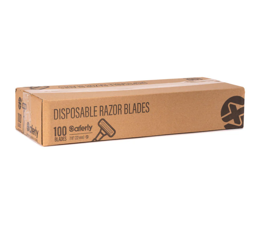 Saferly Double Blade Disposable Razor — Single or Box of 100