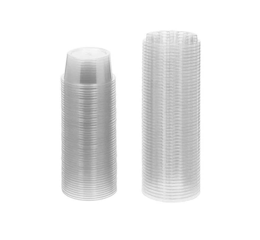 Saferly Cartridge Cups - Box of 50 Rinse Cups + 50 Cartridge Holder Lids