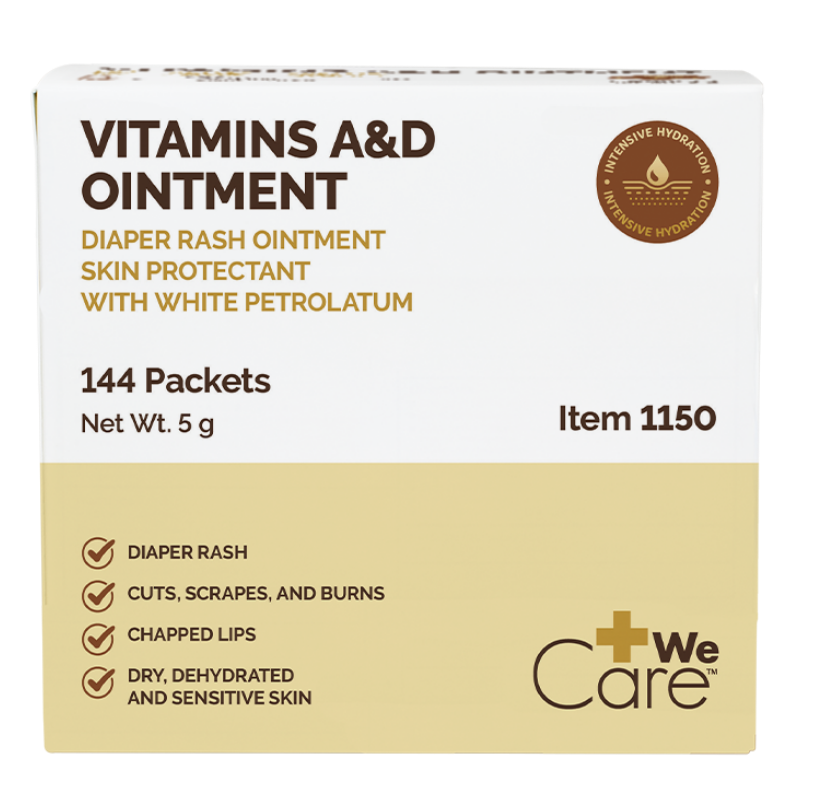 Dynarex Vitamins A&D Ointment - 5 Grams Foil Pack (144pcs)