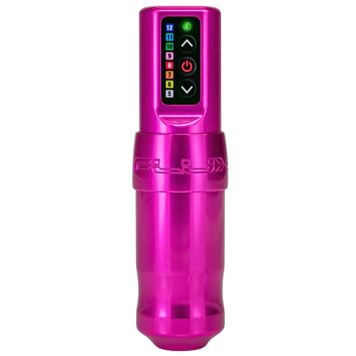 FK Irons Spektra Flux Rotary Tattoo Machine with 1 PowerBolt - Special Edition Bubblegum - Miamitattoosupplies.com TATTOO MACHINE