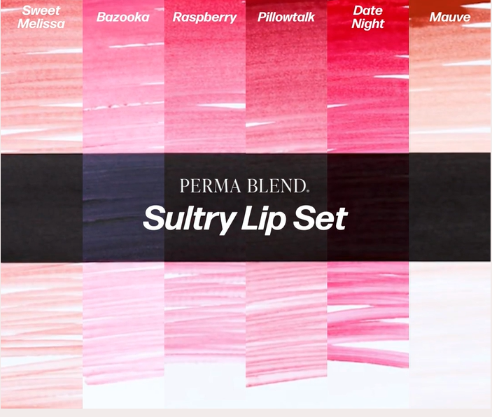 Perma Blend Pigments - Juego de labios sensuales, botellas de 7 1/2 oz