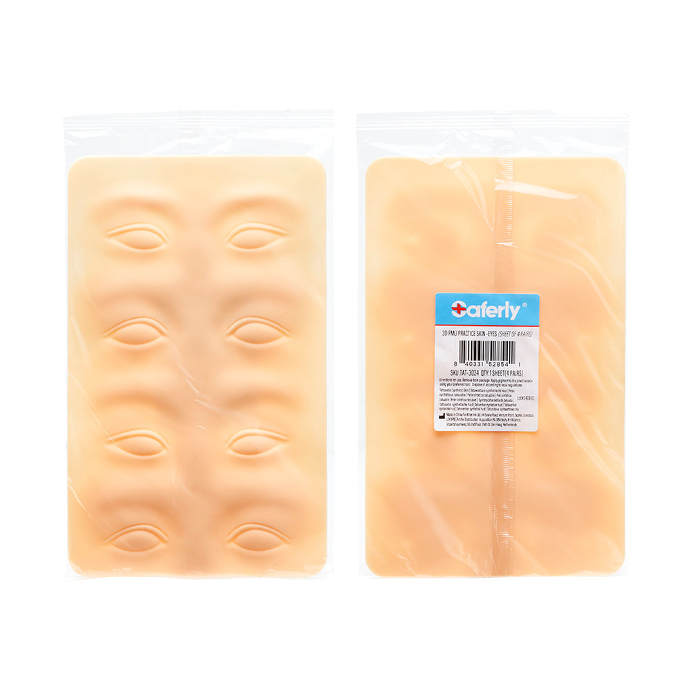 Saferly 3D Eyebrow Practice Skin (1 Sheet of 10  Eyebrow)
