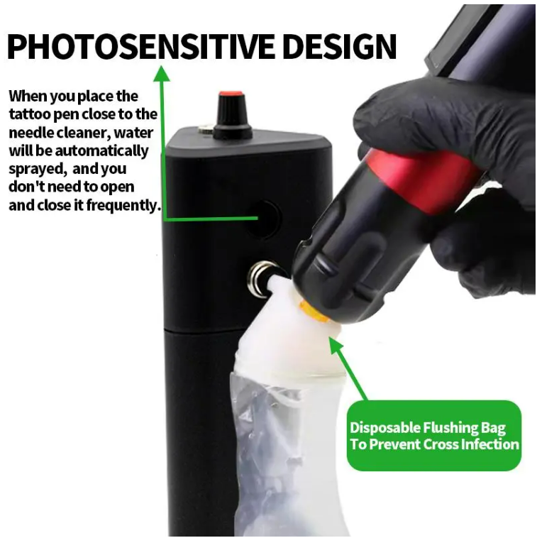 Automatic Portable Tattoo Needle Cleaner