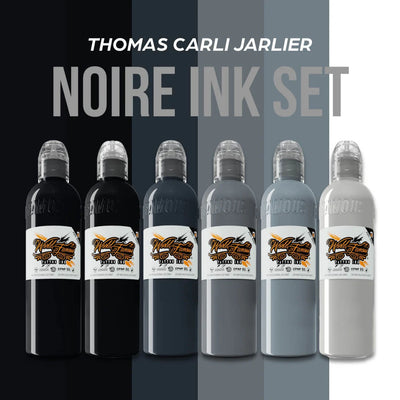 World Famous Tattoo Ink - Thomas Carli Jarlier Noire Ink Set