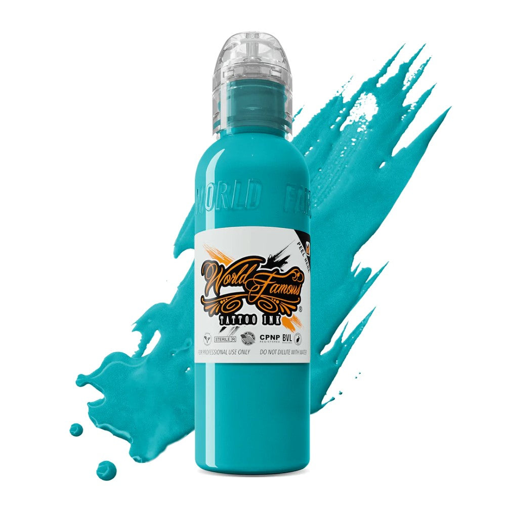 World Famous Tattoo Ink - Miami Blue 8 oz