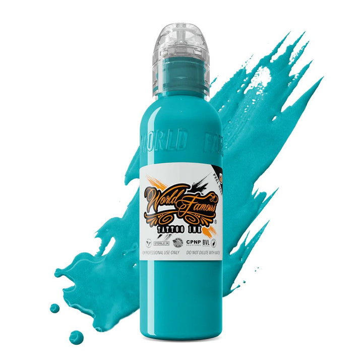 World Famous Tattoo Ink - Miami Blue 8 oz