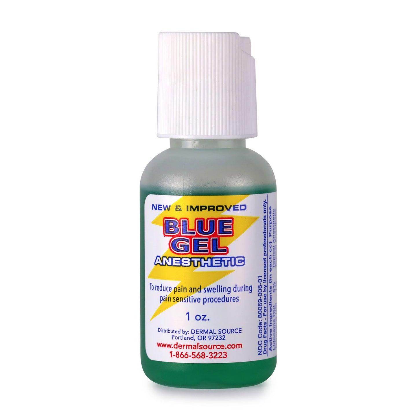 Blue Gel Anesthetic - 1oz Bottle