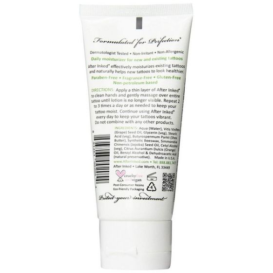 After Inked Tattoo Aftercare Moisturizer Lotion 3oz Tube