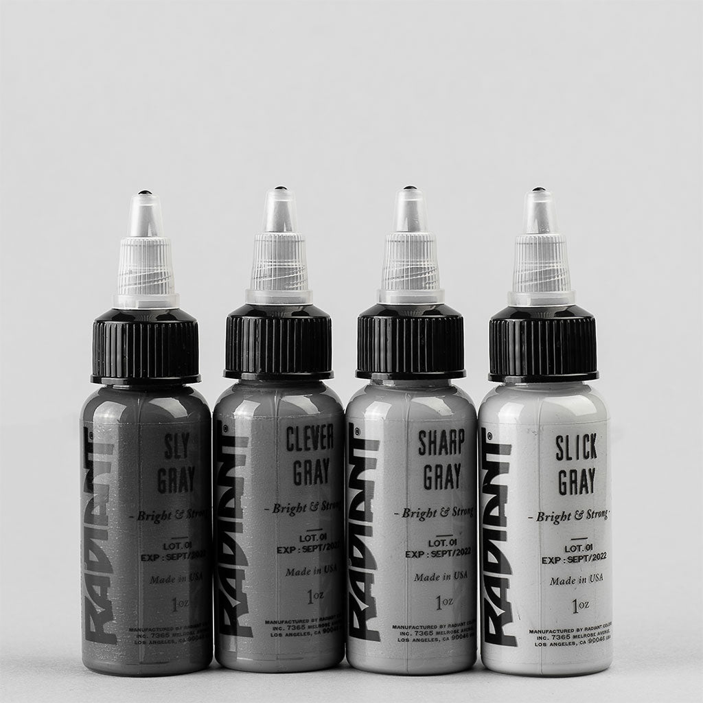 Radiant Ink - Gray Matters Color Set - 4 Bottles 