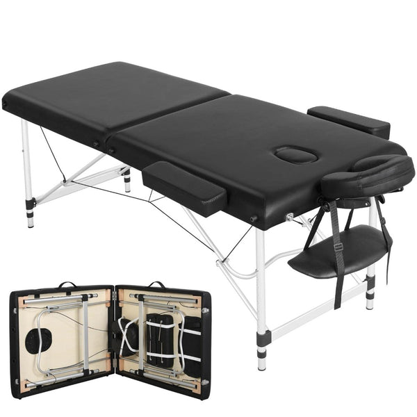 28-inch wide massage and tattoo table with height-adjustable features